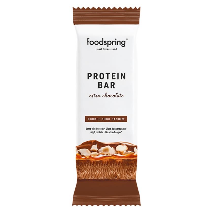 Foodspring Protein Bar Double Choco Cashew 65g